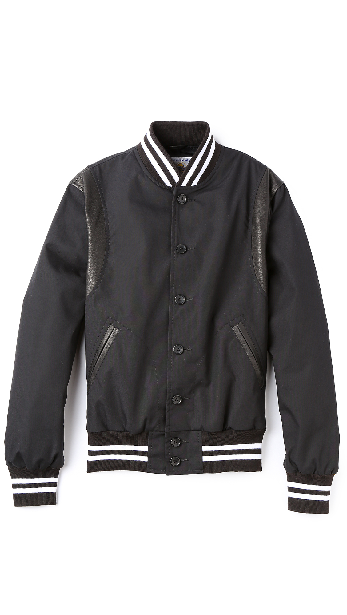 Lyst - Golden Bear Varsity Jacket With Armhole Inserts in Black for Men