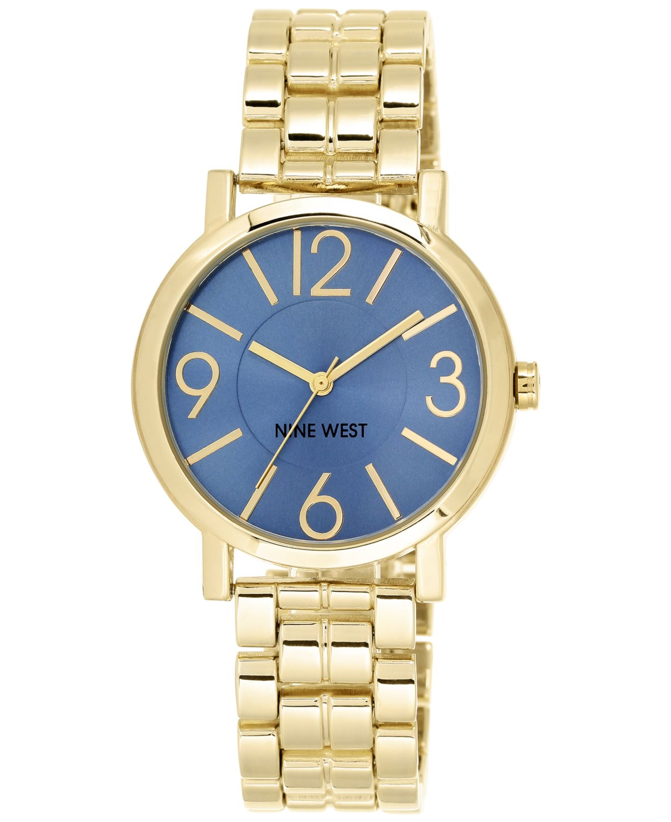 Lyst Nine west Women's Goldtone Adjustable Bracelet Watch 38mm Nw