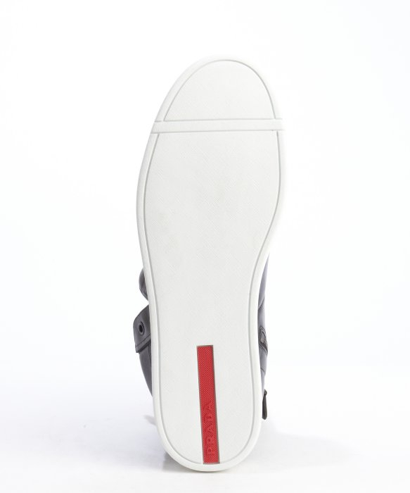 prada black and white sneakers