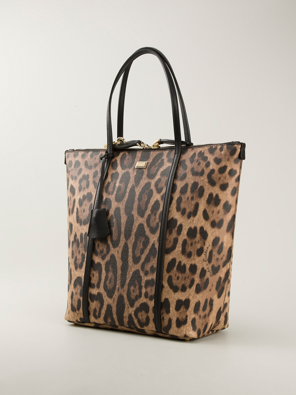 Lyst Dolce Gabbana Leopard Print Ping Bag Gallery