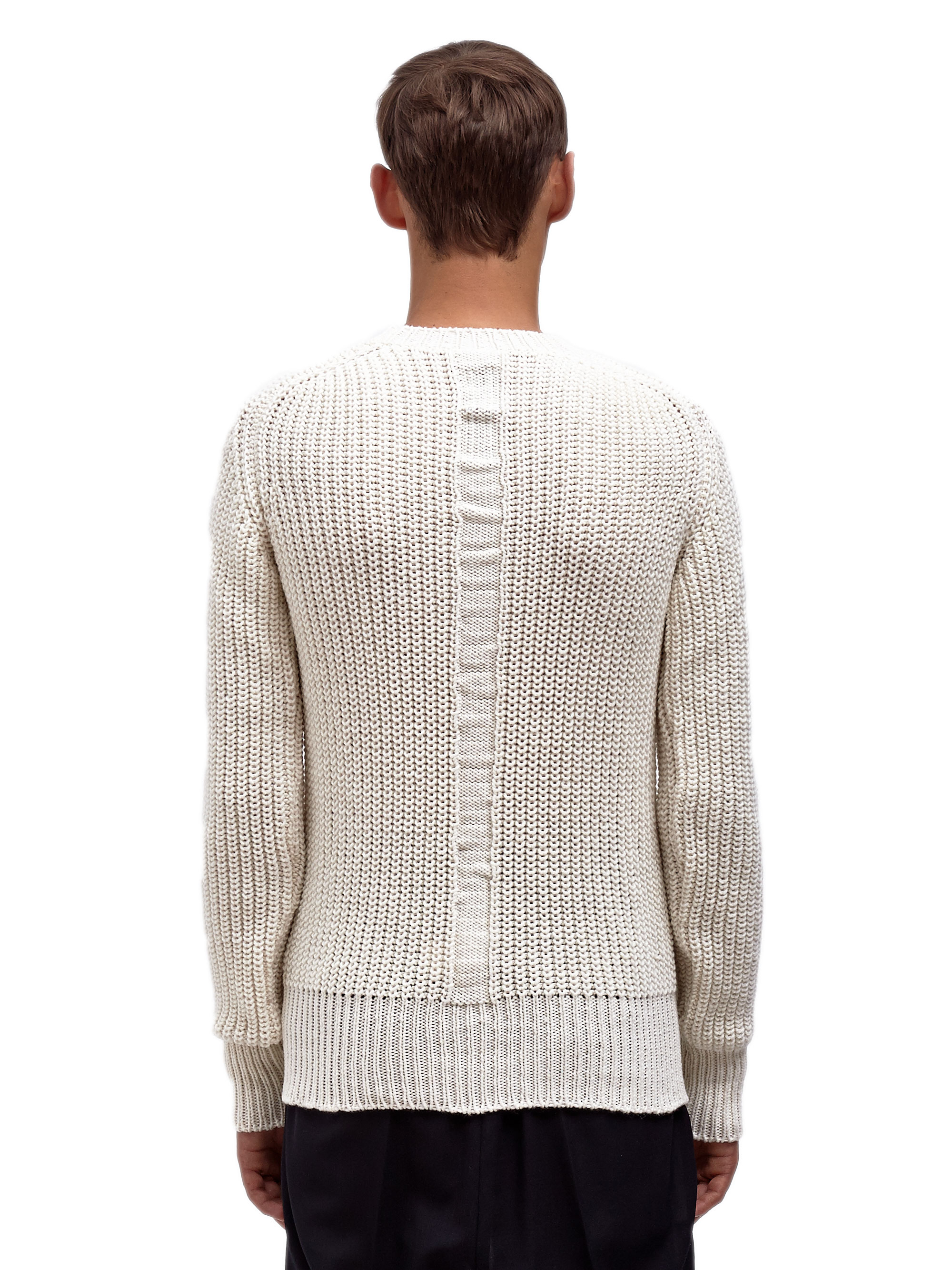 Lyst - Rick Owens Mens Fisherman Knit Sweater in White for Men