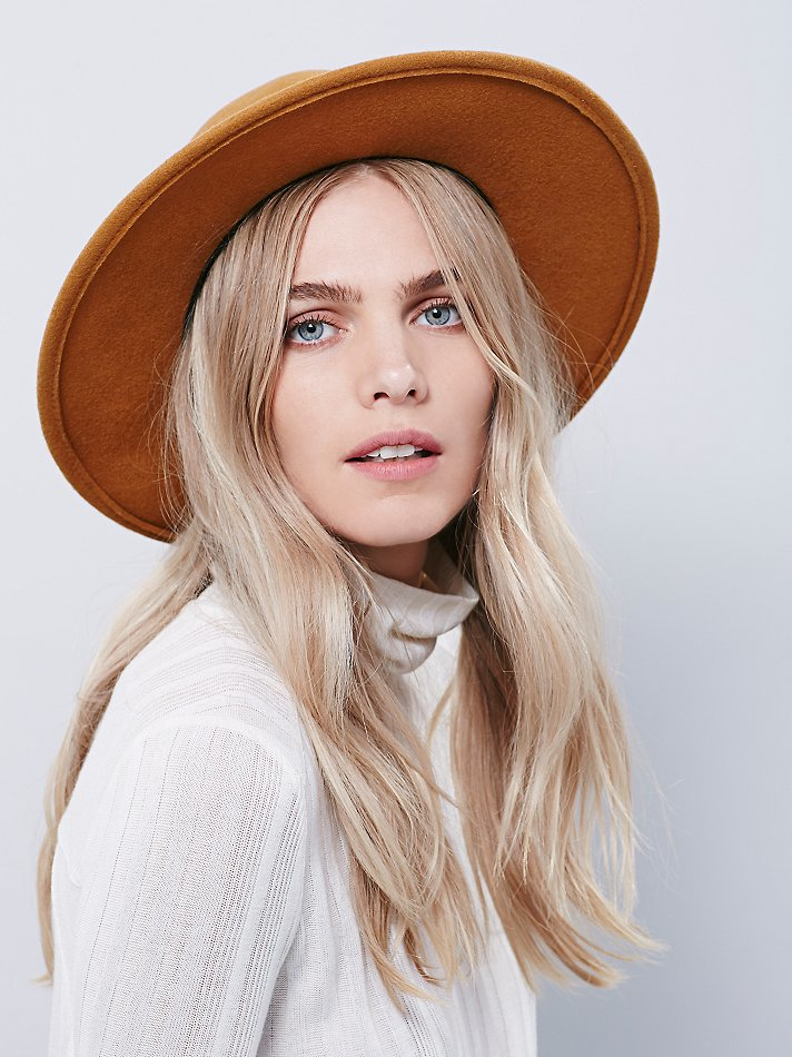 Lyst - Free People San Diego Hat Company Womens Amber Brimmed H in Brown