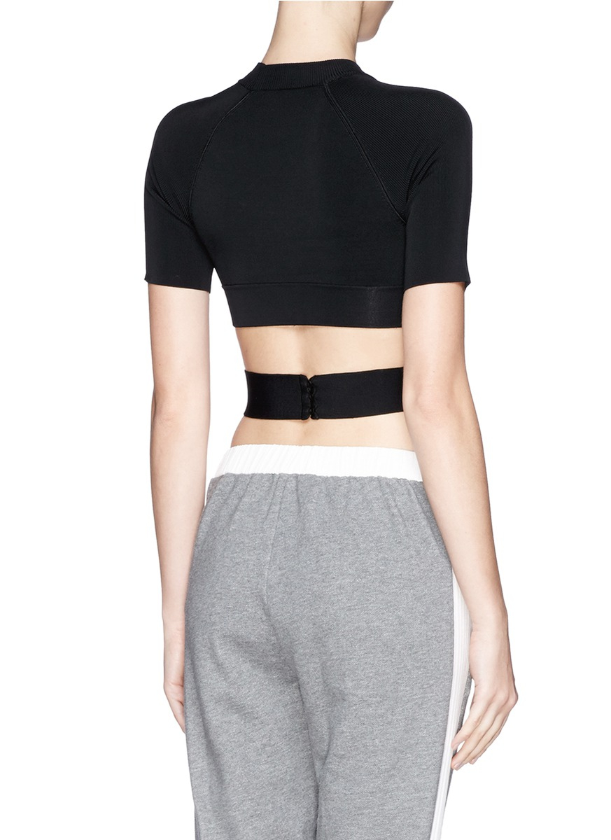 cropped criss cross