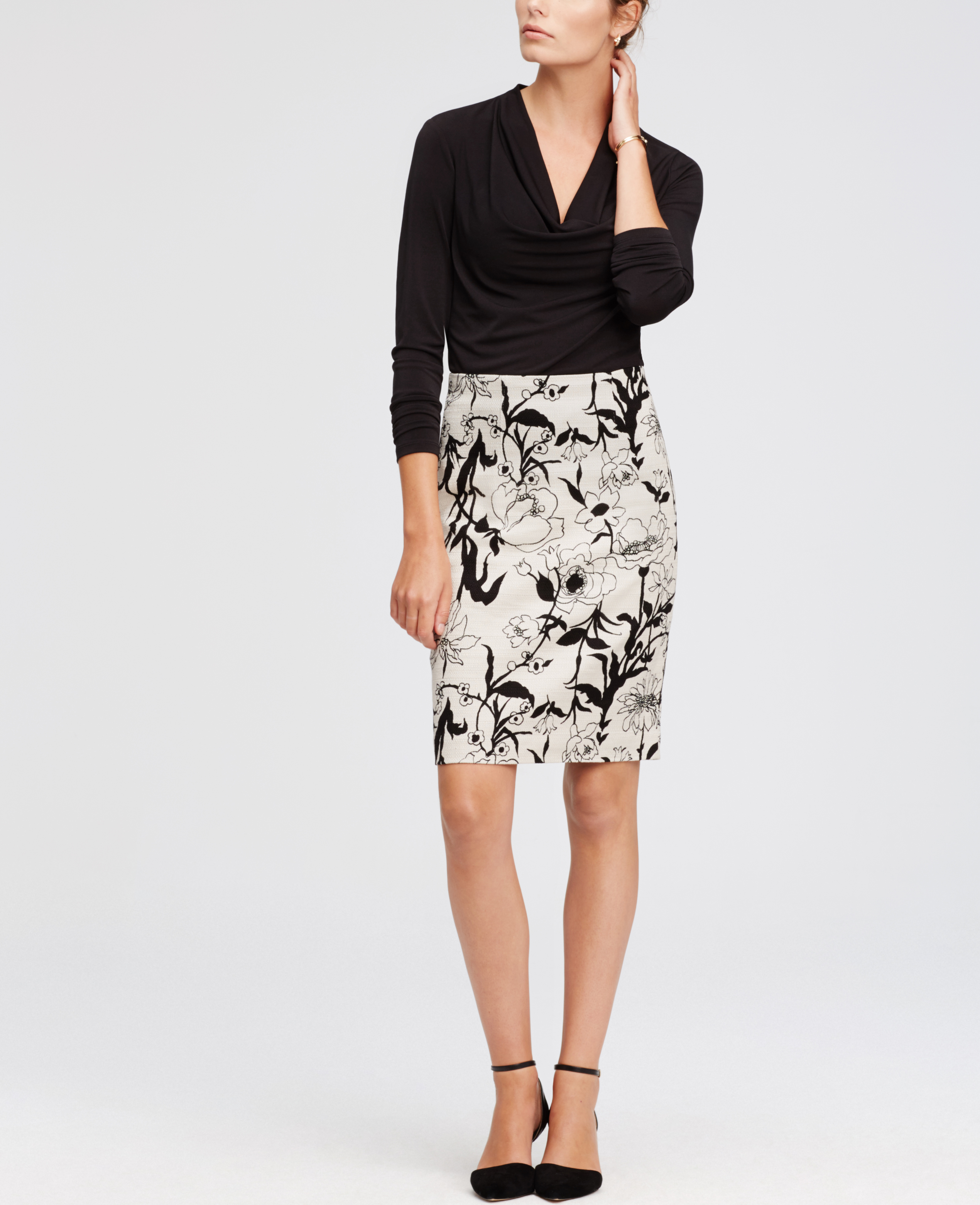 Floral Pencil Skirt 64