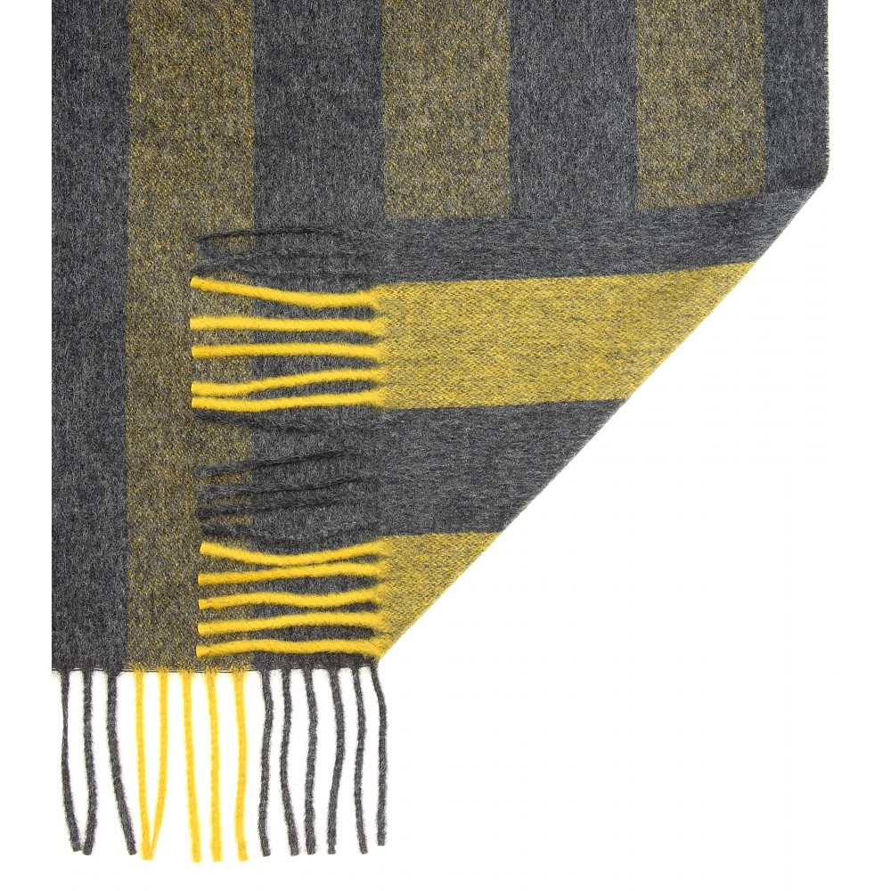 Lyst - Acne Studios Striped Canada Wool Scarf in Yellow