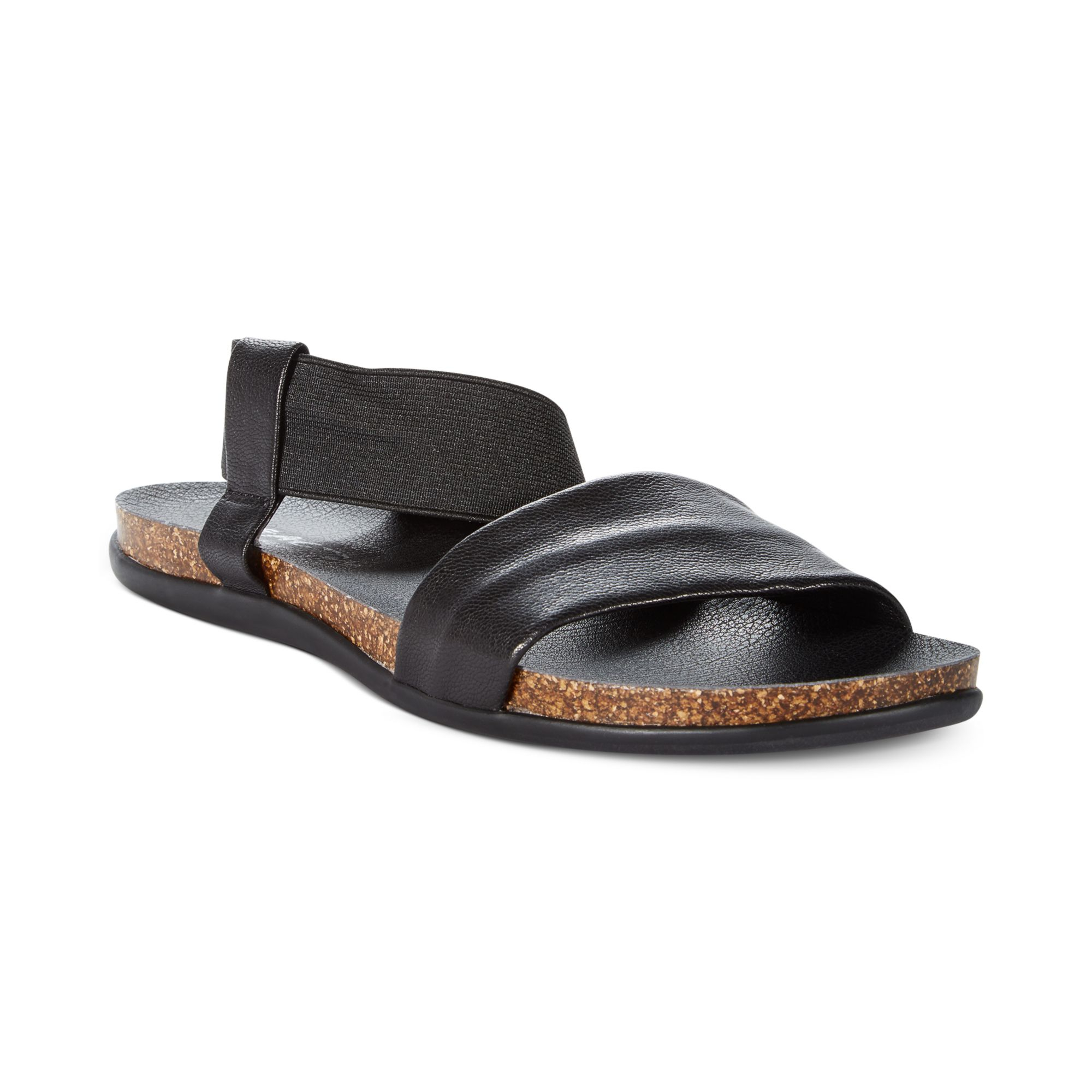 Kenneth cole reaction Womens Slim Shake Sandals in Black | Lyst