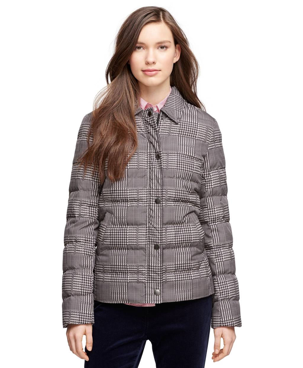 Lyst - Brooks Brothers Nylon Puffer Jacket in Gray