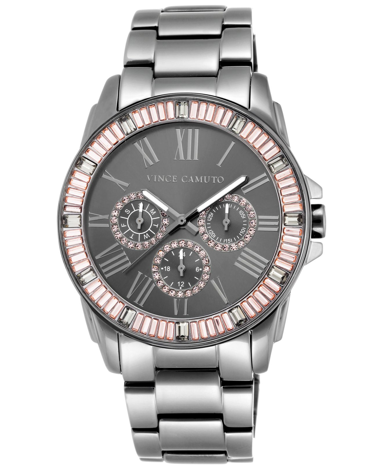 Lyst - Vince Camuto Women's Gray Stainless Steel Bracelet Watch 43mm Vc ...