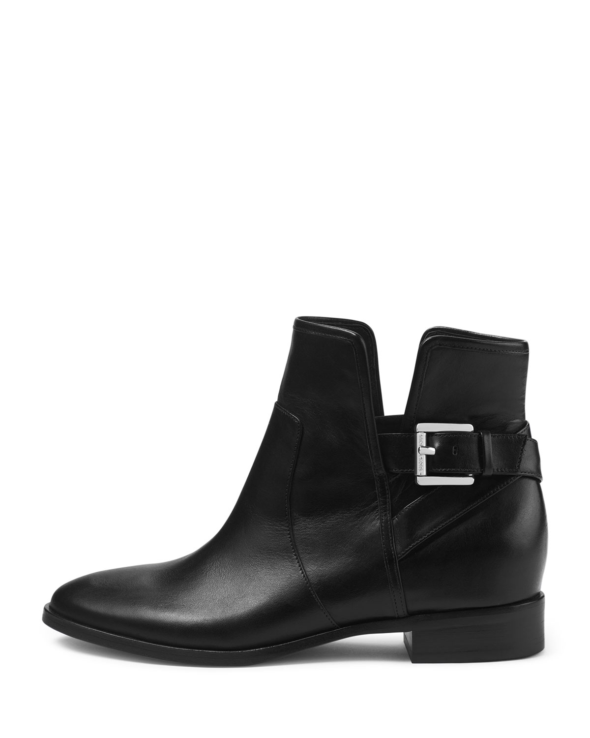 Michael Michael Kors Salem Leather Bootie in Black | Lyst