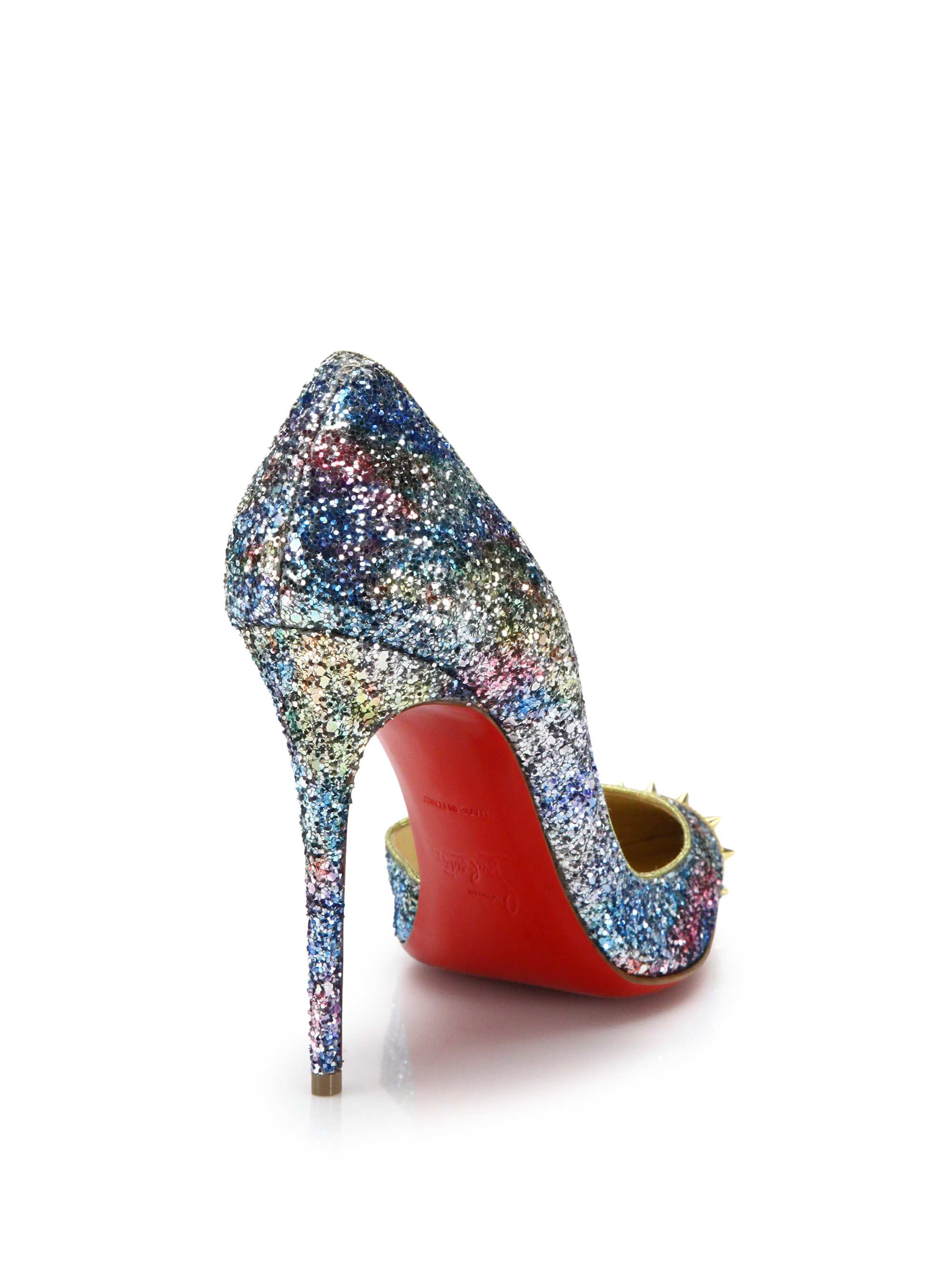 sparkly louboutin shoes