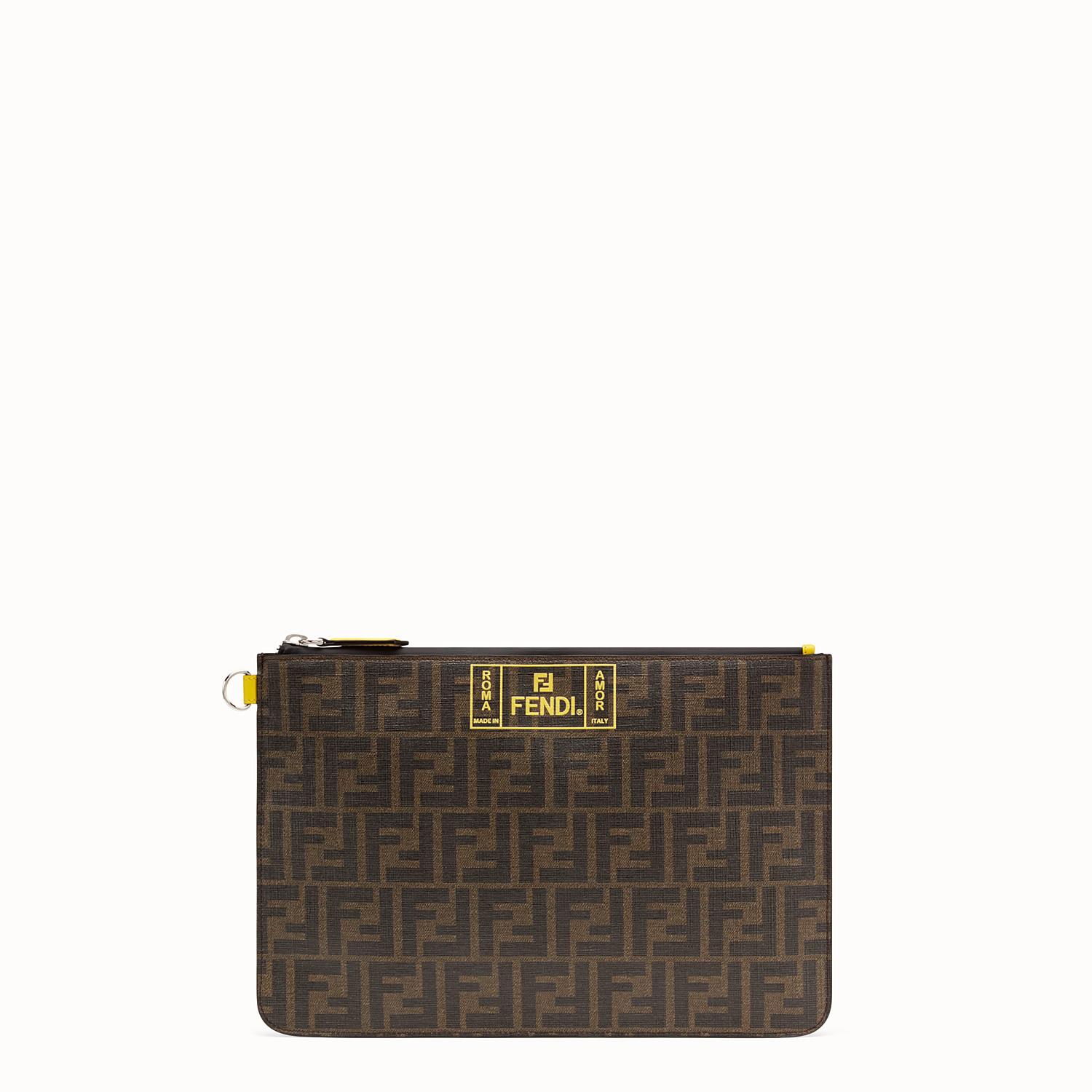 Fendi Pouch in Brown for Men - Lyst