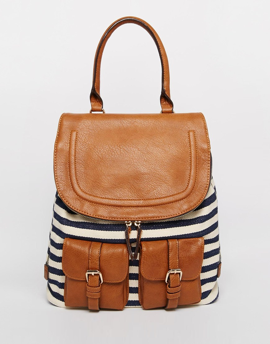 aldo faux leather backpack