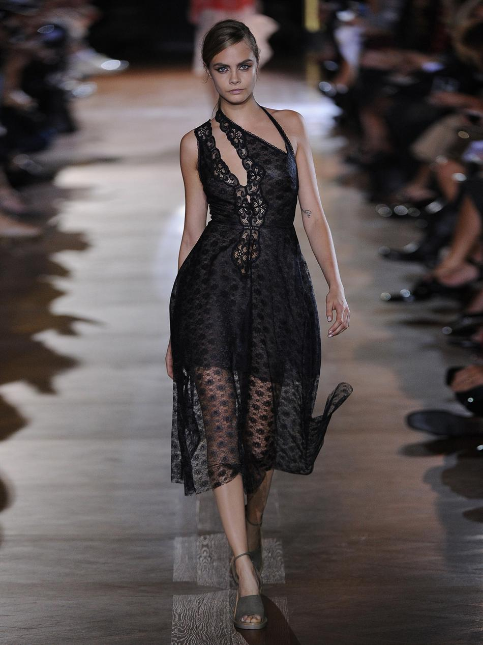 Lyst Stella Mccartney Caroline Rosebud Lace Dress In Black