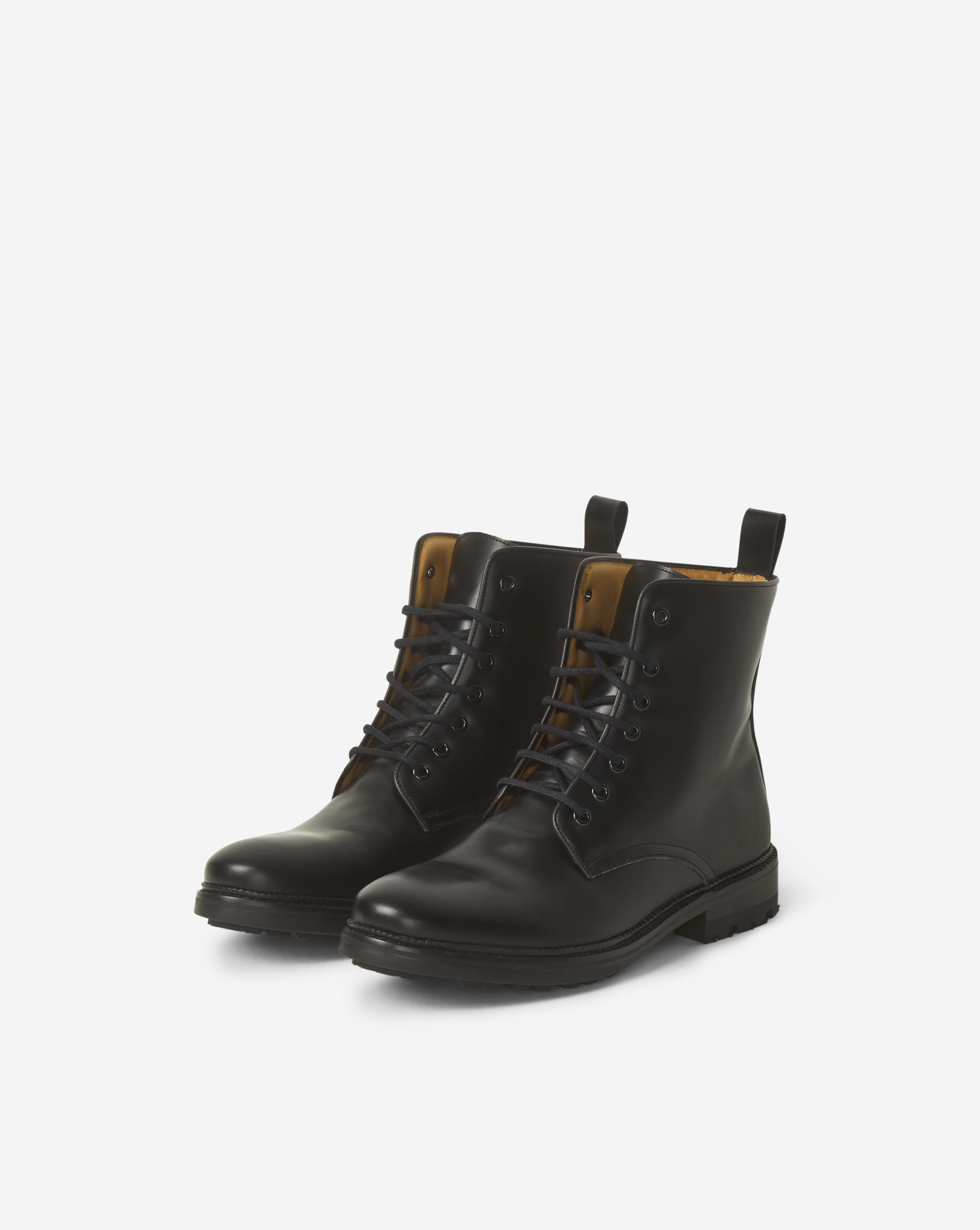 Filippa K Leather Thomas Boot Black for Men - Lyst