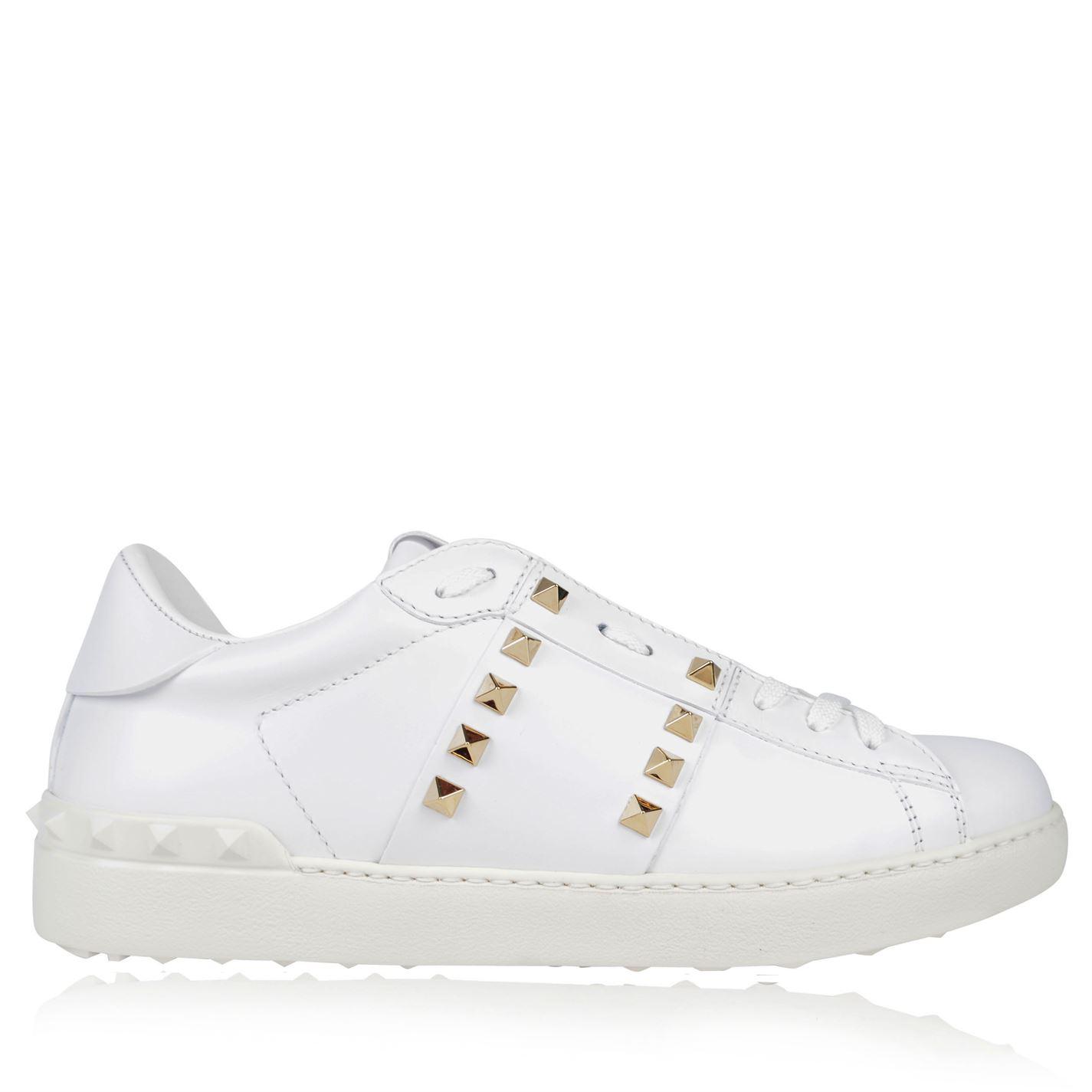 Lyst - Valentino Rockstud Untitled Trainers in White - Save 0. ...