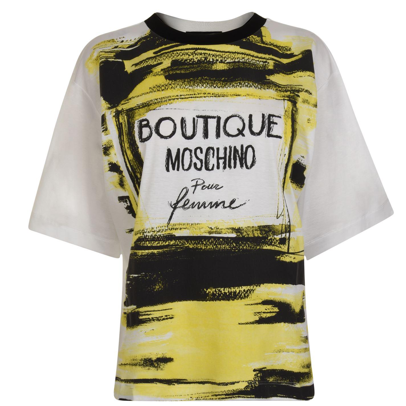 Lyst - Boutique Moschino Perfume T Shirt in White