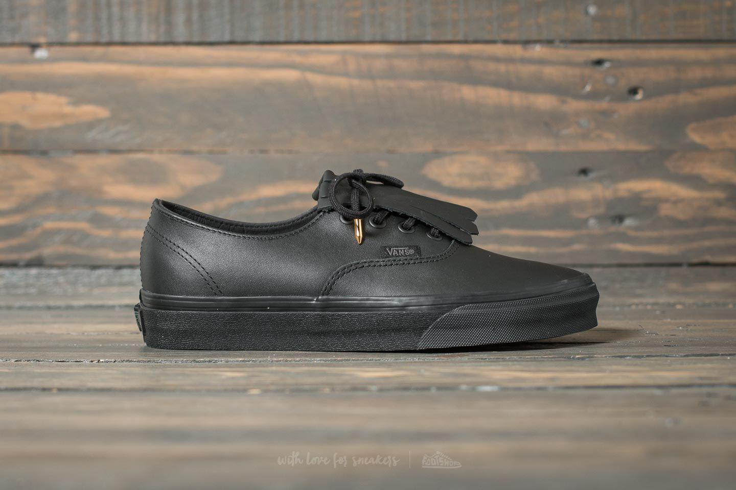 authentic vans leather black authentic vans leather black