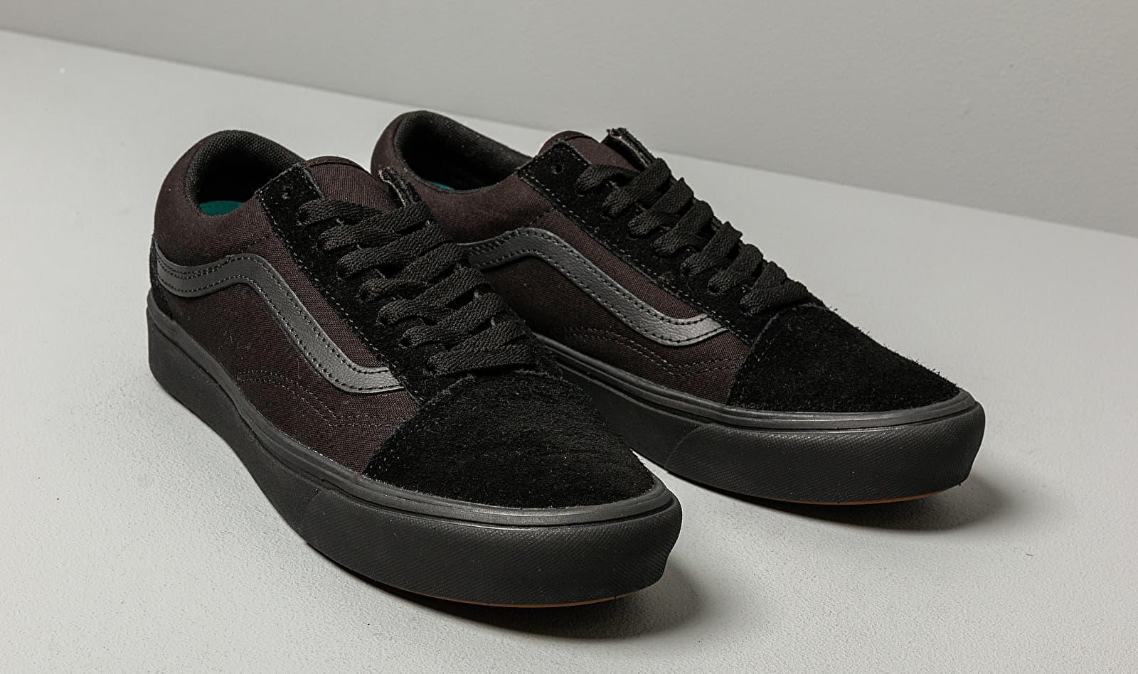 vans old skool comfycush black black