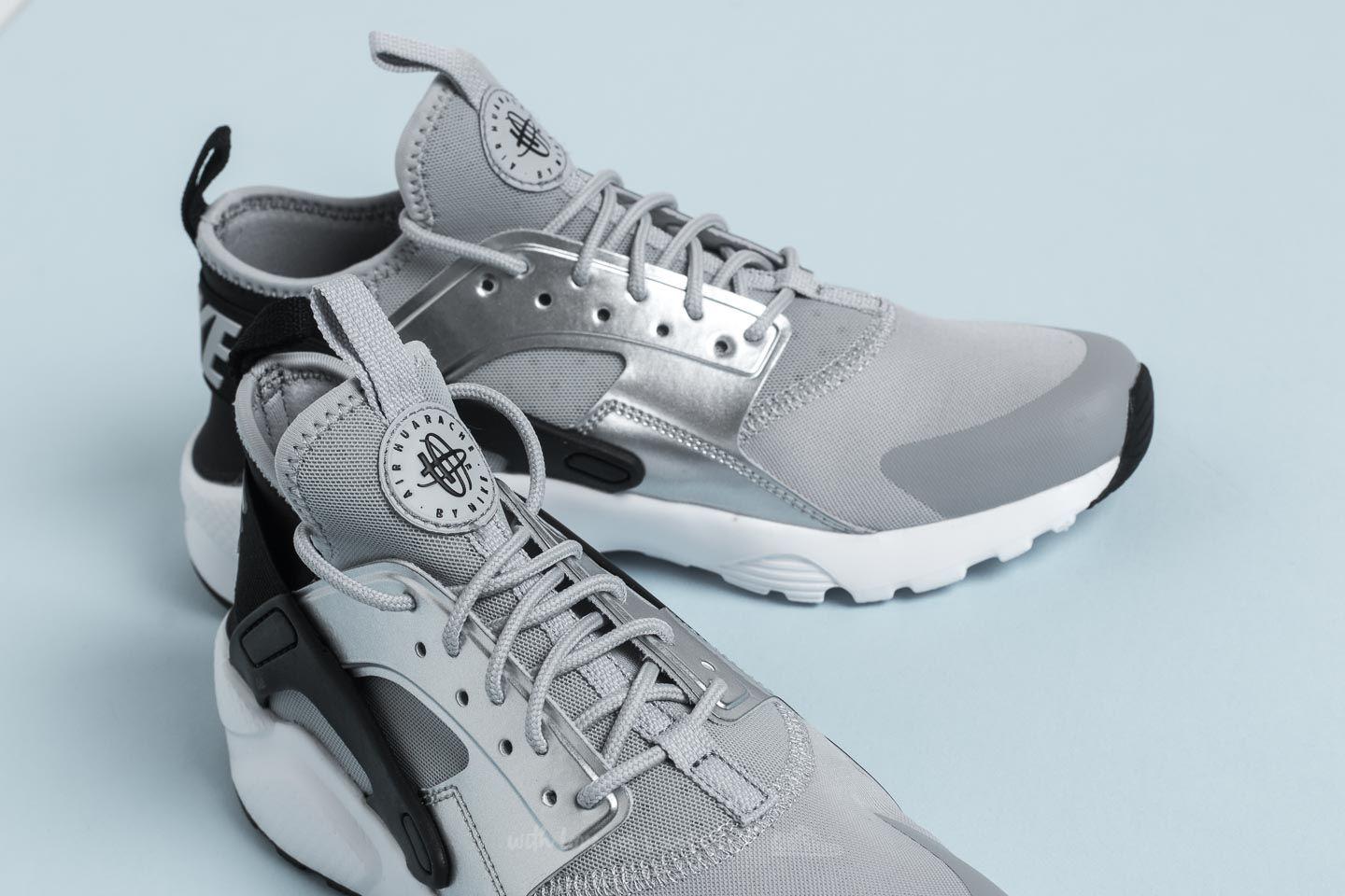 Nike Rubber Air Huarache Run Ultra Gs Black Wolf Grey in Nike Rubber Air Huarache Run Ultra Gs Black Wolf Grey in