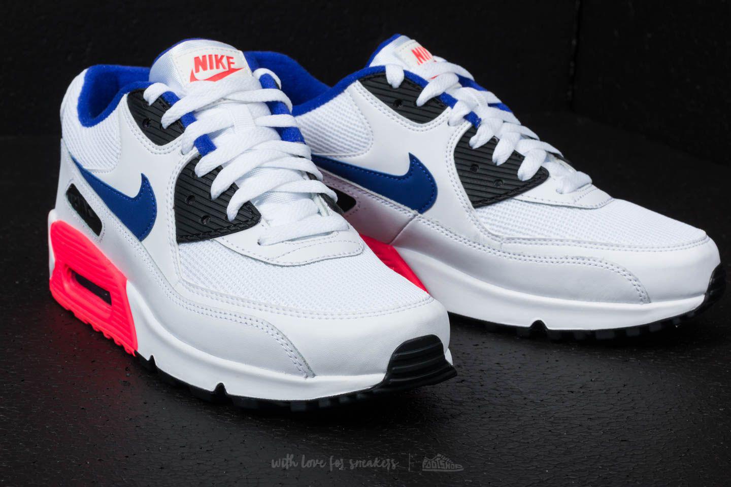 Nike Air Max 90 Trainers All Over Logo White Black His trainers