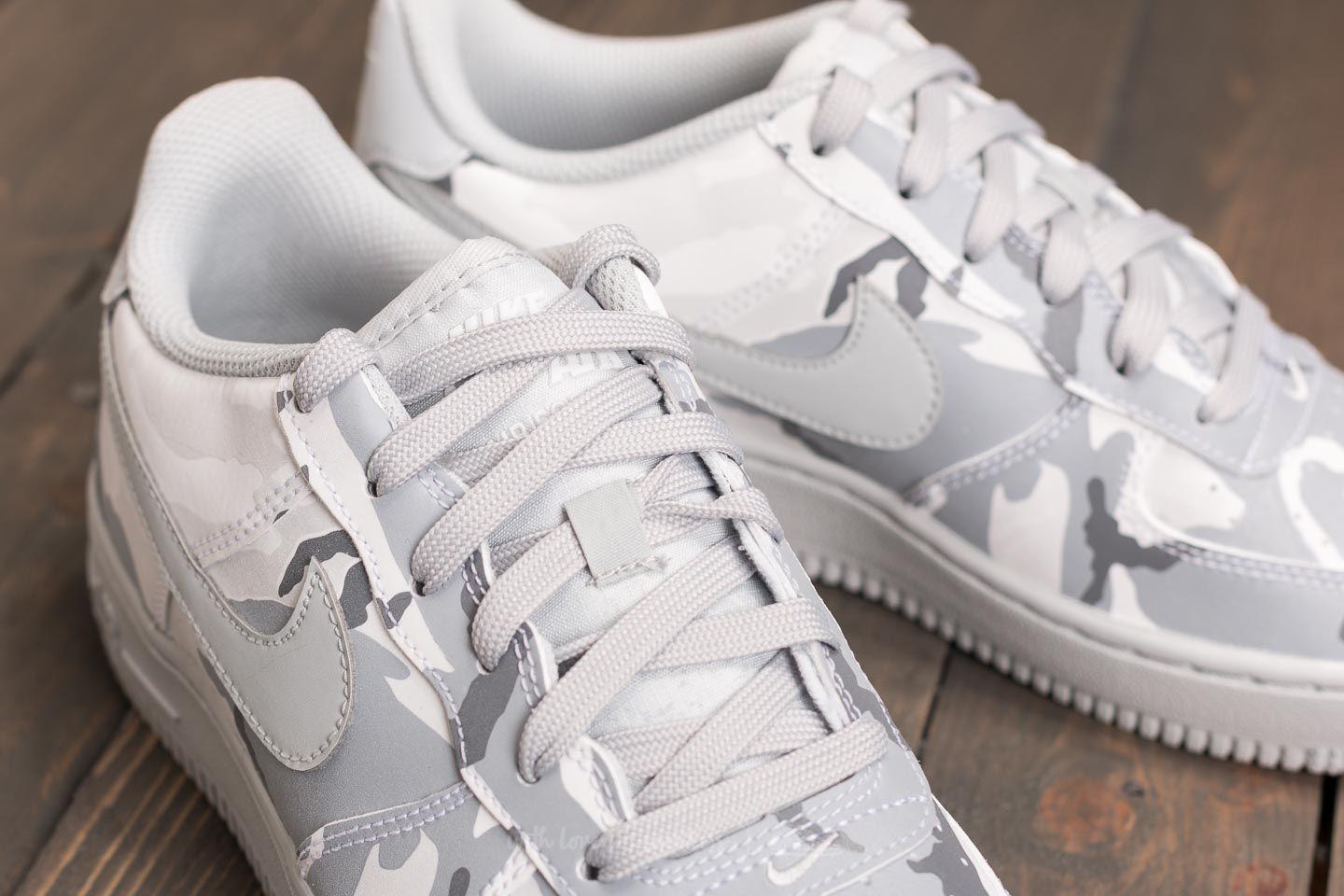 lyst nike air force 1 lv8 (gs) di puro platino lupo grigio / bianco lyst nike air force 1 lv8 (gs) di puro platino lupo grigio / bianco
