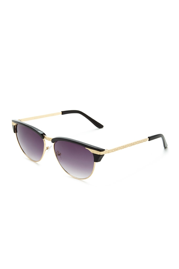 Forever 21 Etched Cat Eye Sunglasses in Multicolor | Lyst