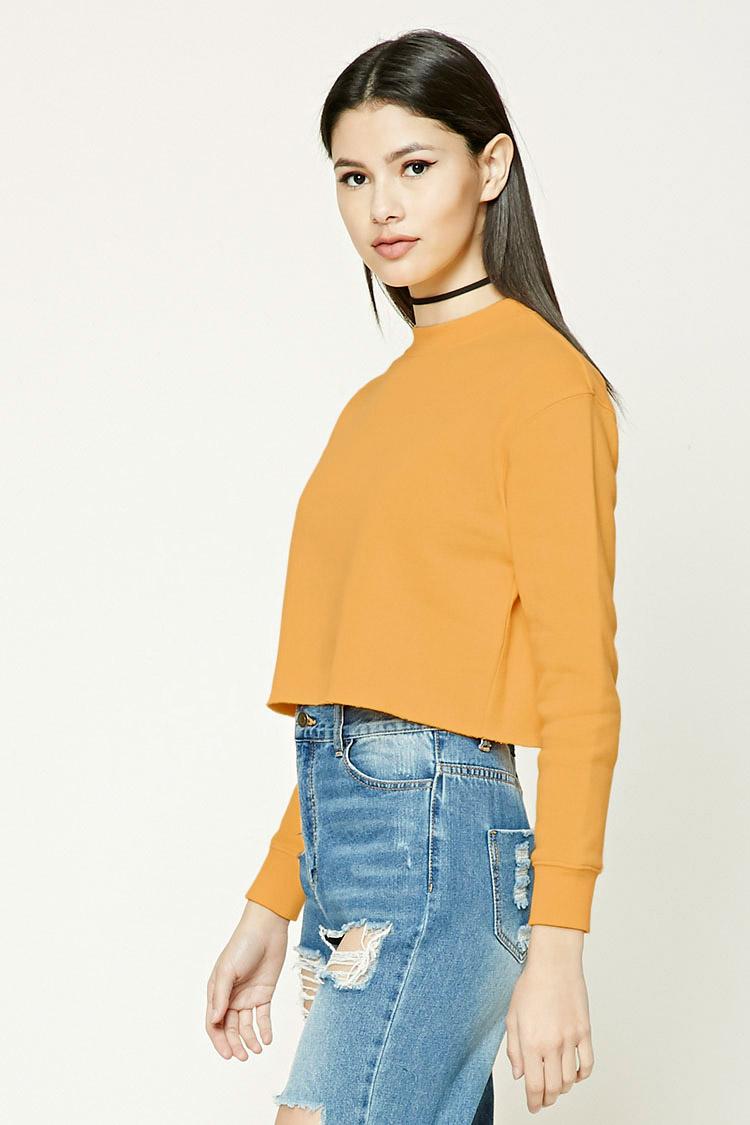 forever 21 yellow sweatshirt