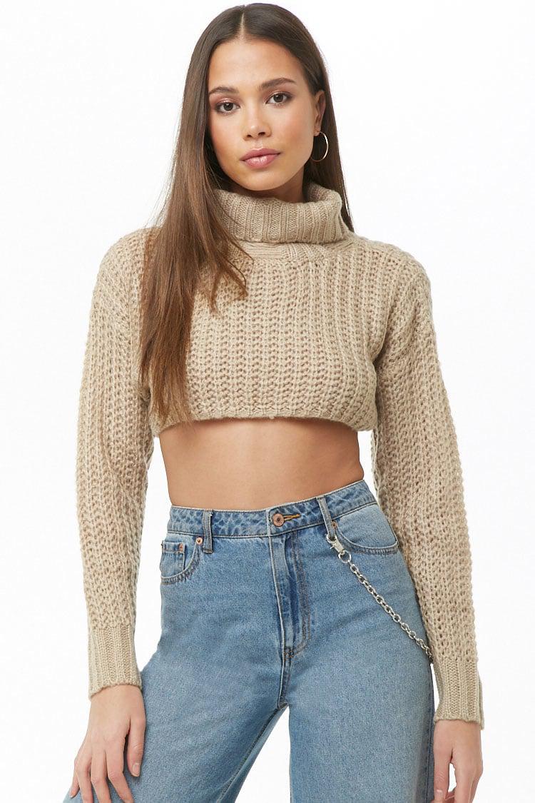 Lyst Forever 21 Cropped Turtleneck Sweater 