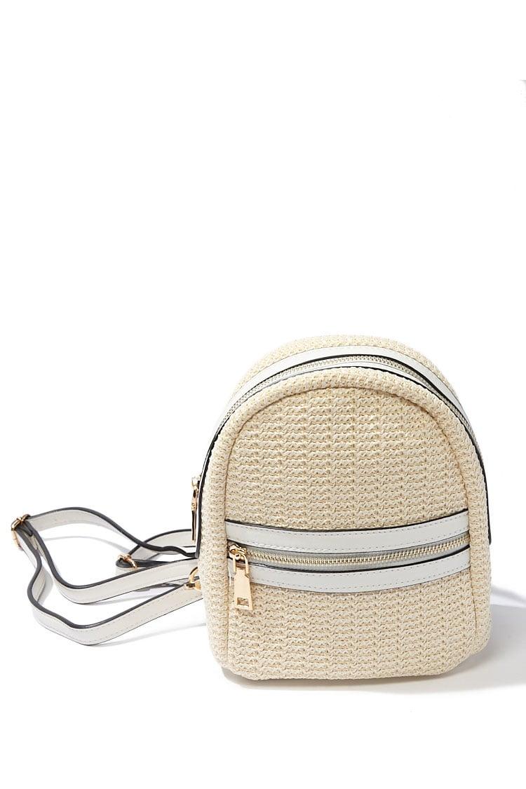 Forever 21 Straw Mini Backpack in Natural - Lyst