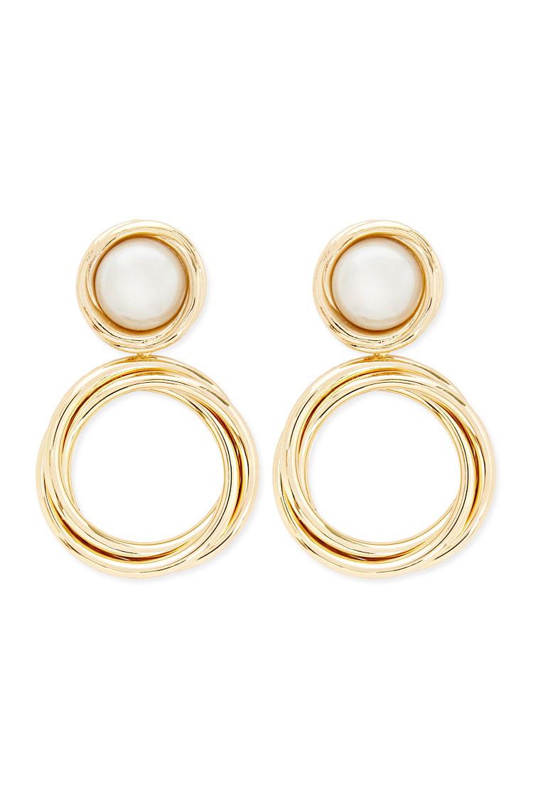 Lyst Forever 21 Faux Pearl Clip On Earrings In Metallic Forever 21 Women S Metallic Faux Pearl Clip On Earrings