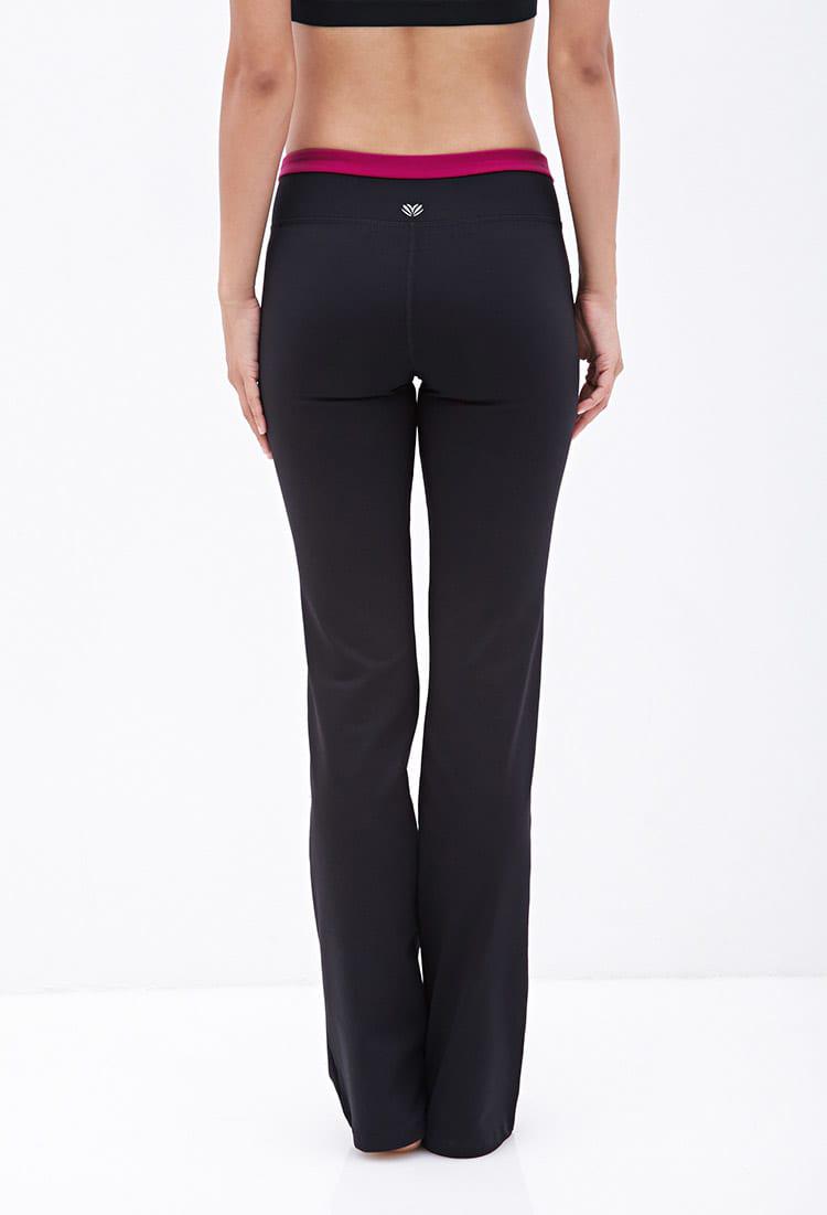 PINK Victoria's Secret black cotton high rise v crossover leggings