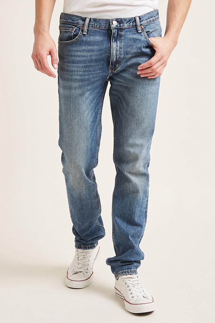 Lyst - Forever 21 Levis Faded Wash Jeans in Blue for Men