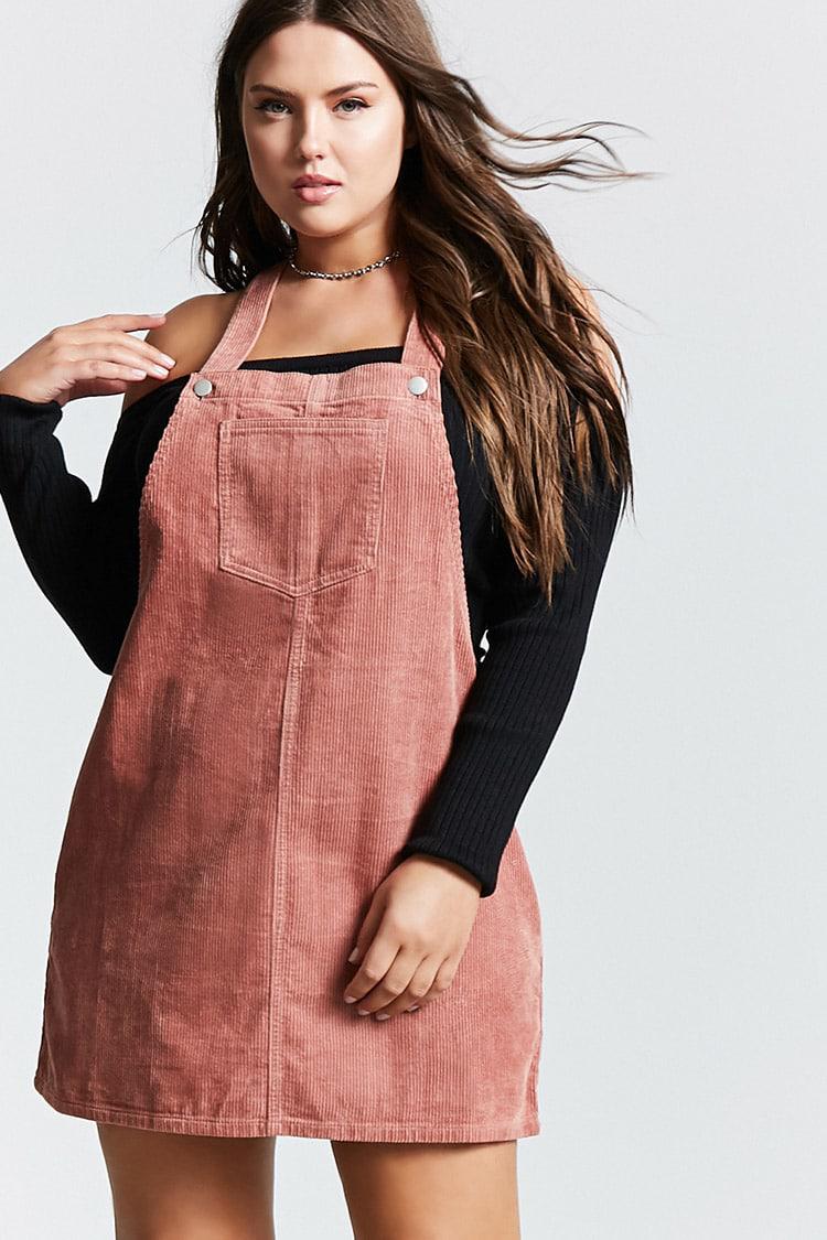 overall dress plus size