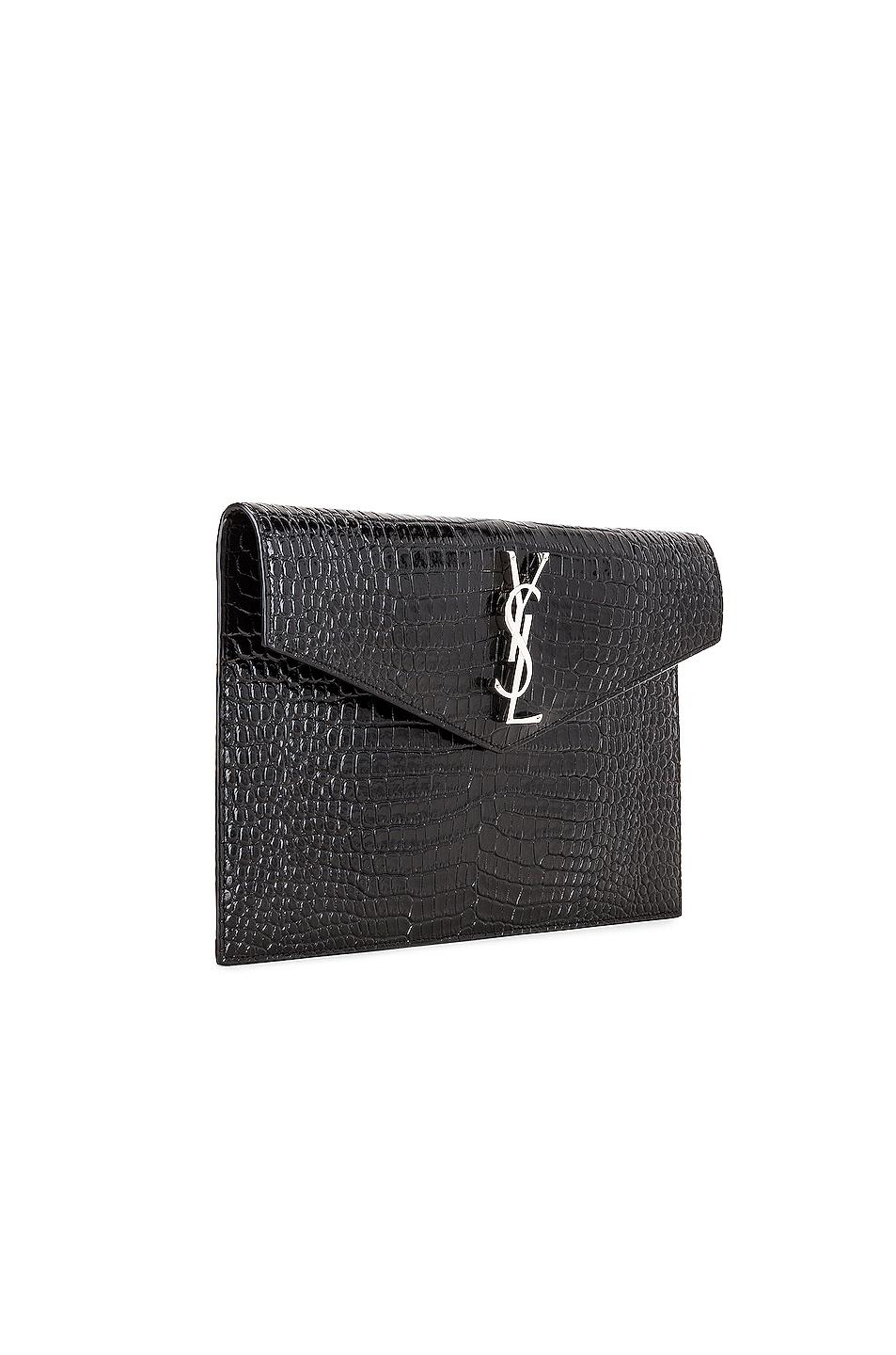 black uptown envelope pouch