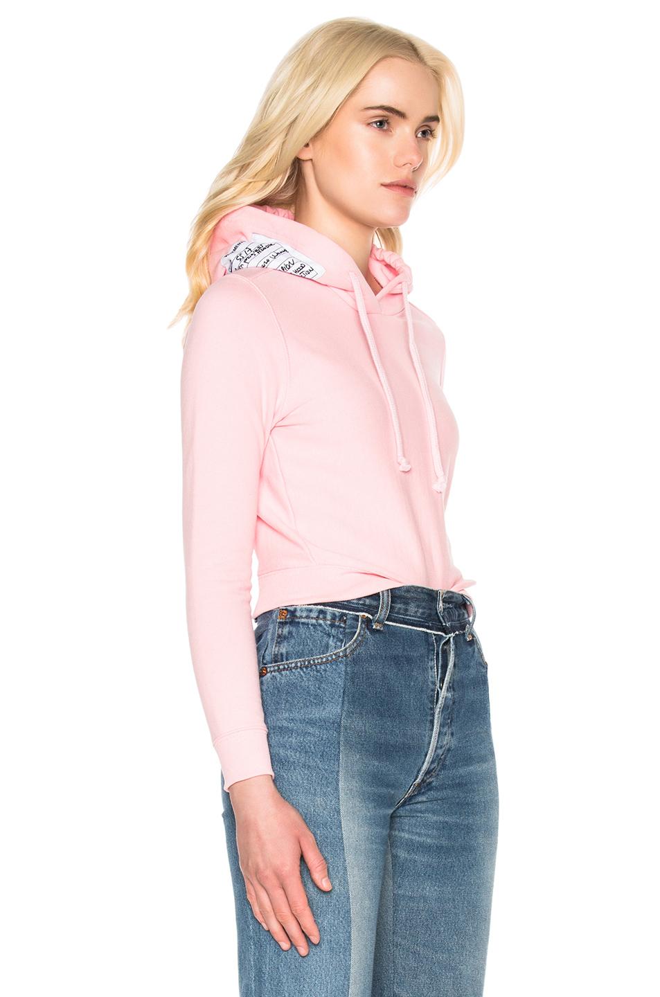 Lyst - Vetements X Champion Fitted Hoodie in Pink