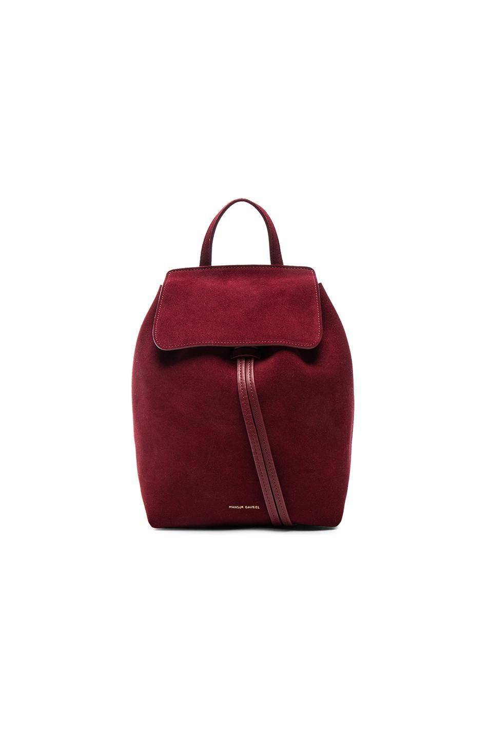 Lyst - Mansur Gavriel Mini Backpack in Red