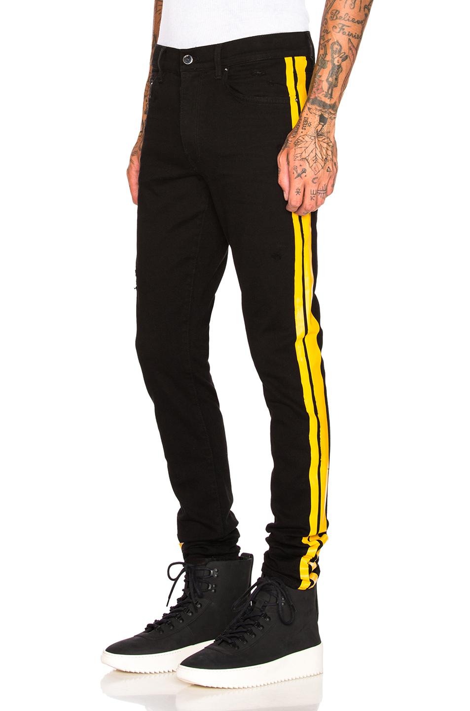 Amiri Stack Track Jean in Black for Men - Lyst