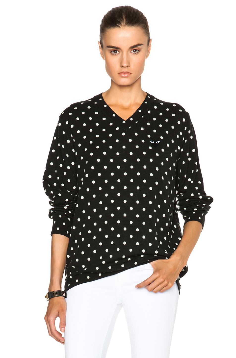 comme des garçons play sweater