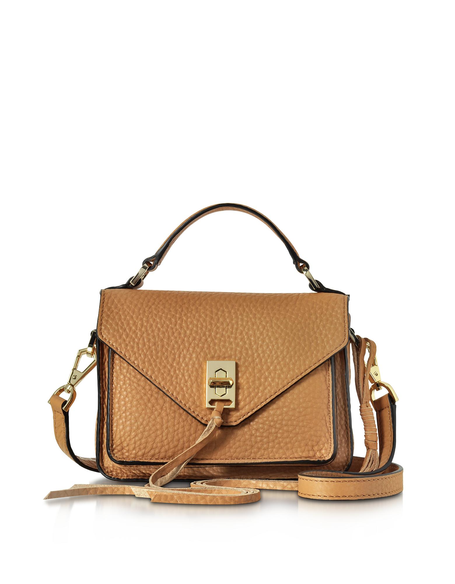 Rebecca Minkoff Sand Leather Mini Darren Messenger Bag - Lyst