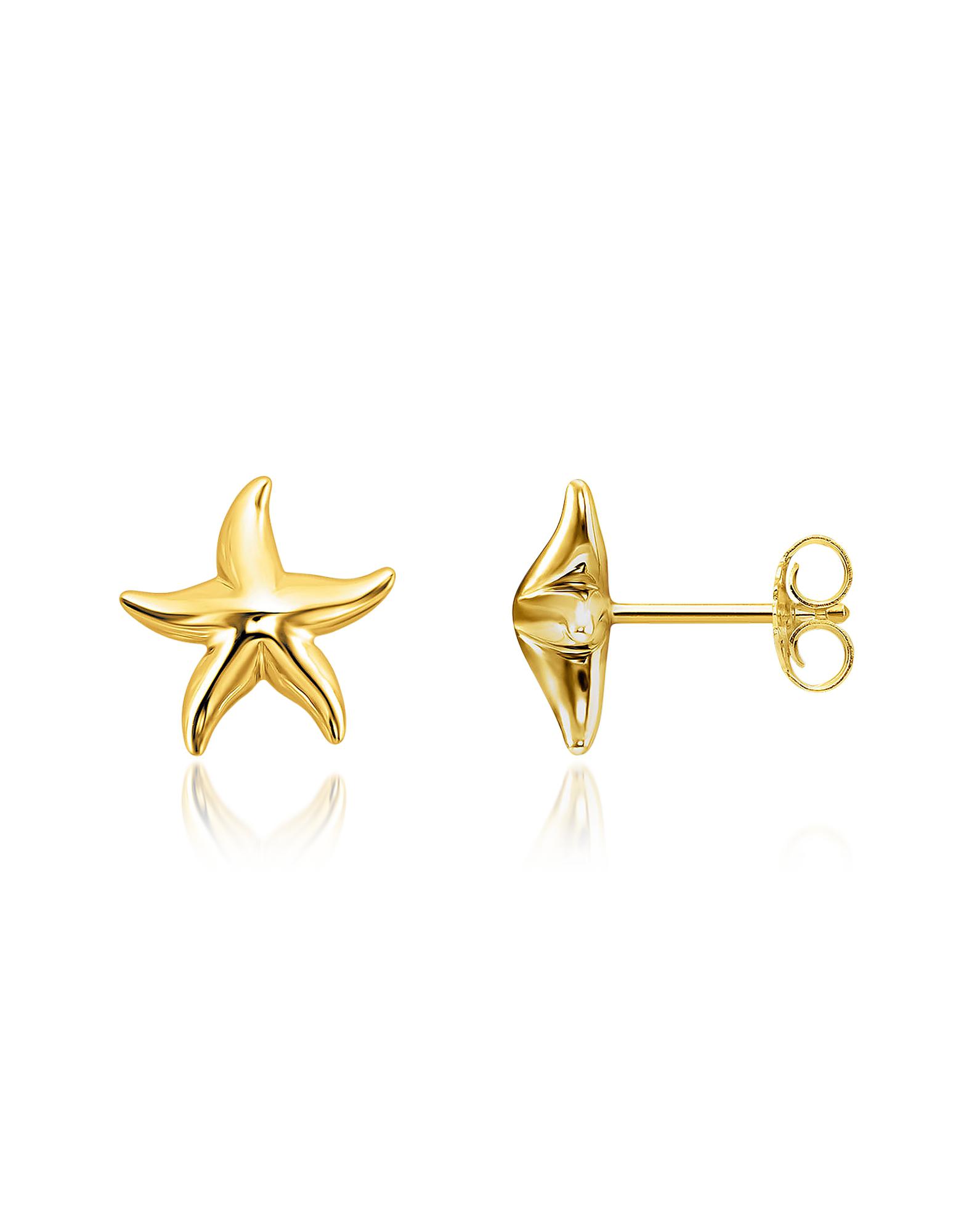 Lyst Thomas Sabo Gold Plated Sterling Silver Starfish Earrings W Thomas Sabo Women S Metallic Gold Plated Sterling Silver Starfish Earrings