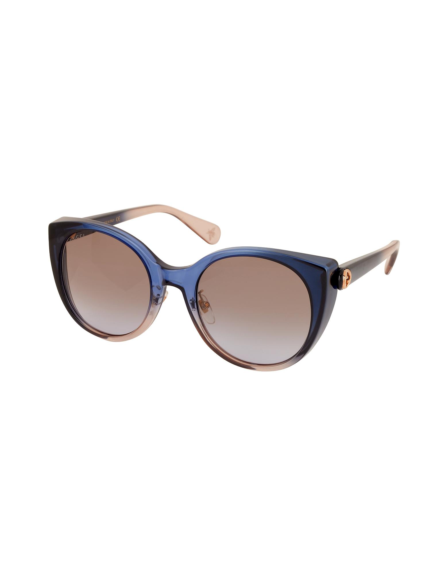 gucci blue acetate sunglasses