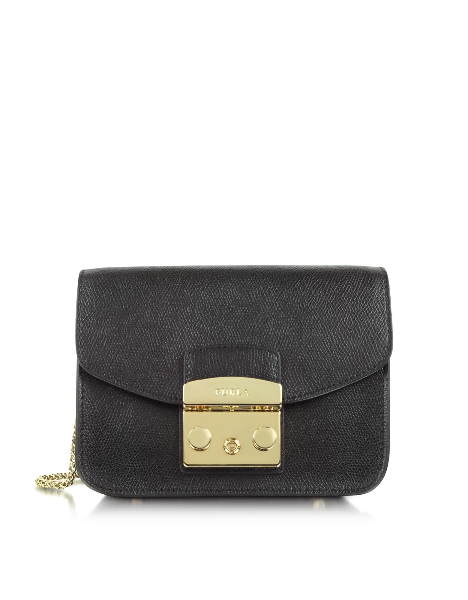 Lyst - Furla Metropolis Mini Crossbody Bag in Black - Save 32%