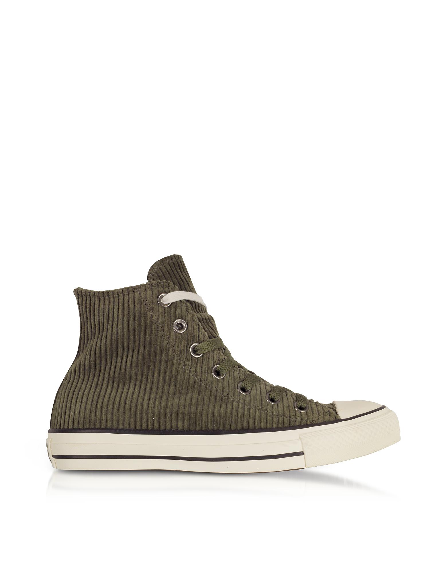 Green Corduroy Star Converse All Chuck Taylor Lyst Military Hi MSUzpVq