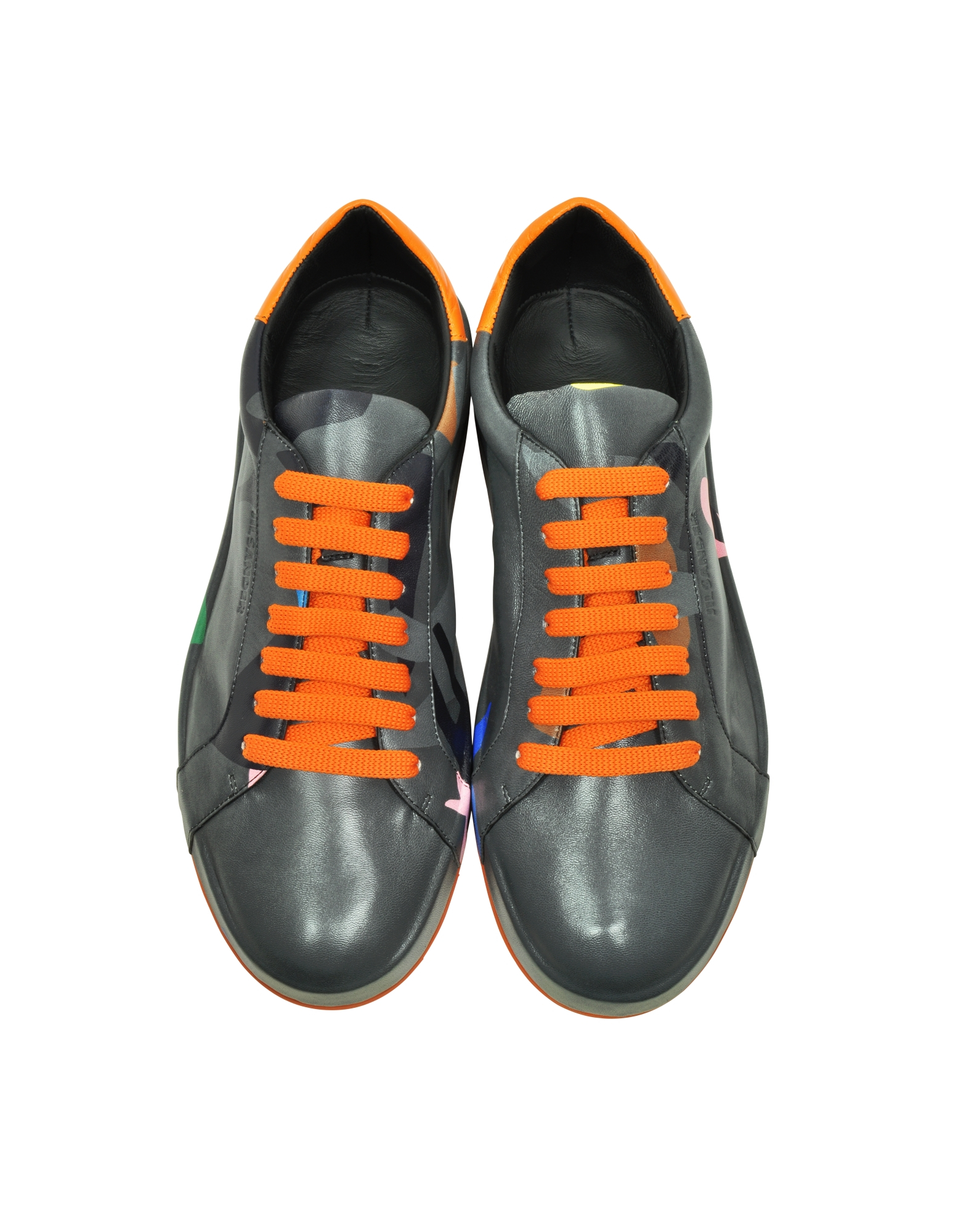 Lyst Jil Sander Dark Grey Camo Print Nappa Sneaker in