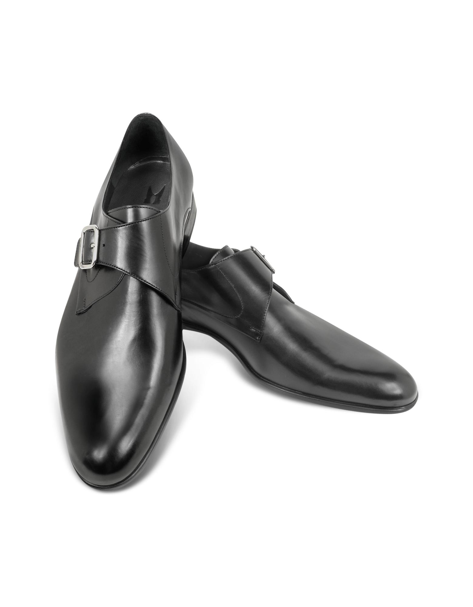 men's black monk strap shoes