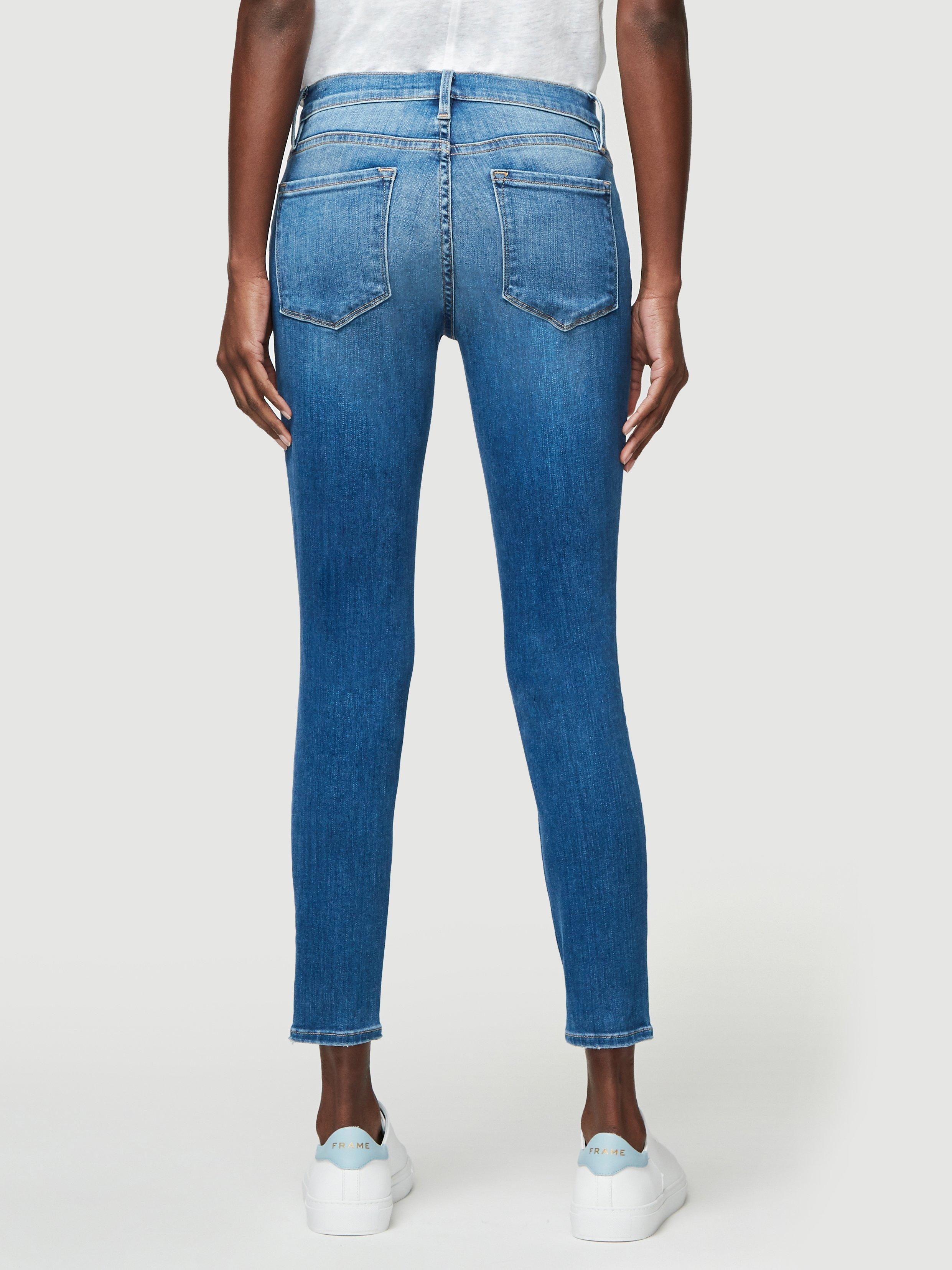 frame le skinny de jeanne crop