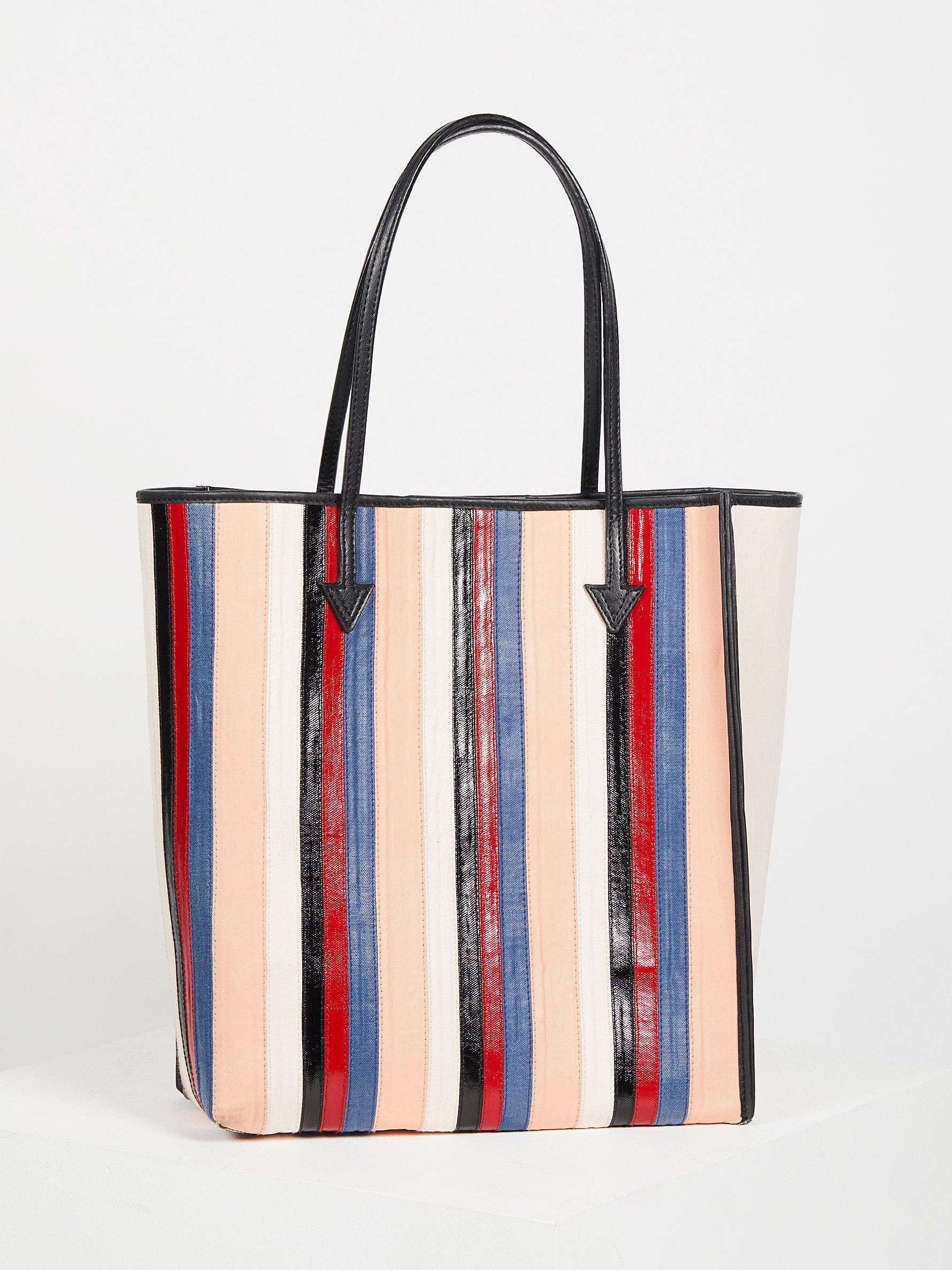 Lyst Free People Striped Vegan Tote Gallery