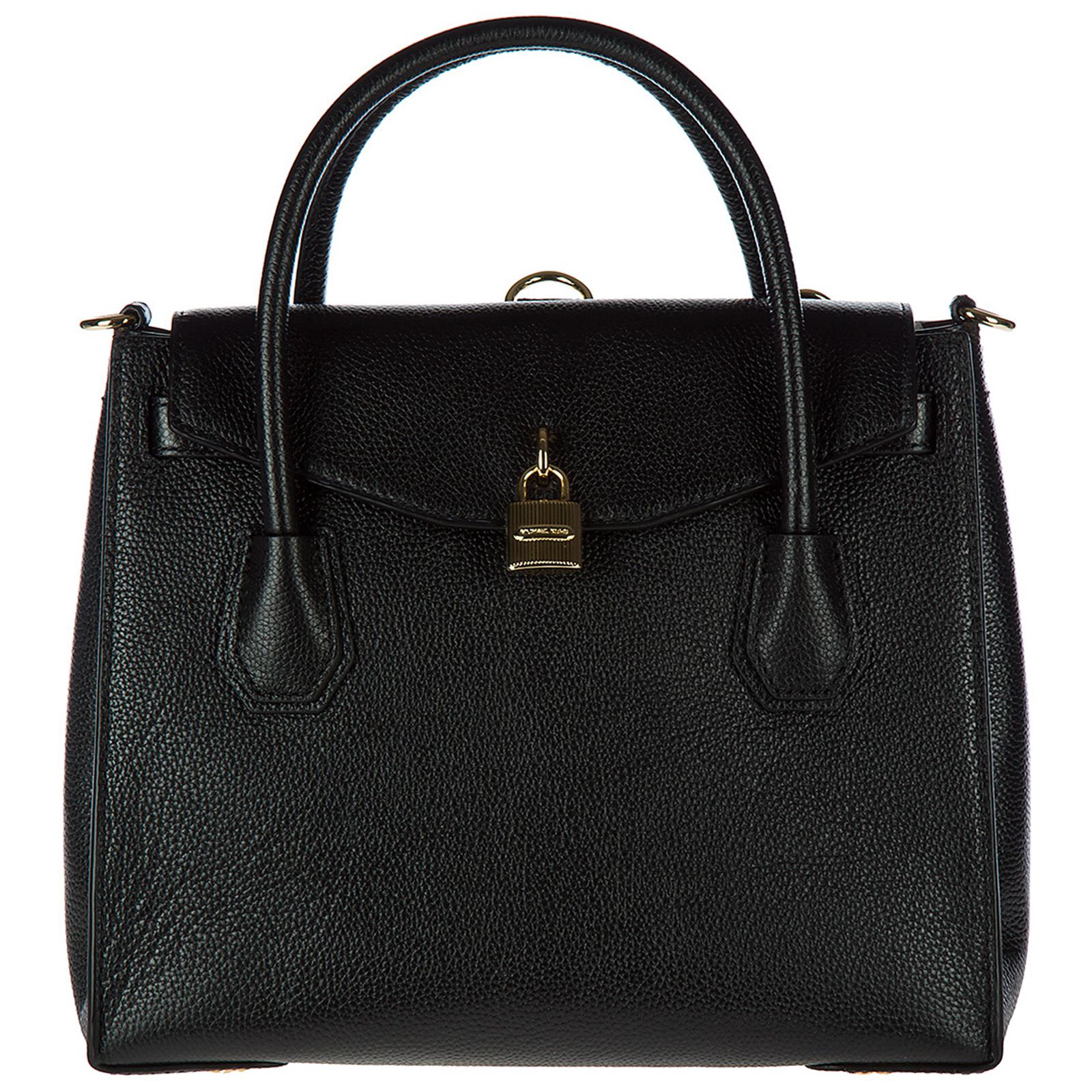 Lyst Michael Kors Leather Handbag Ping Bag Purse Mercer In Black Michael Kors Women S Black Leather Handbag Ping Bag Purse Mercer