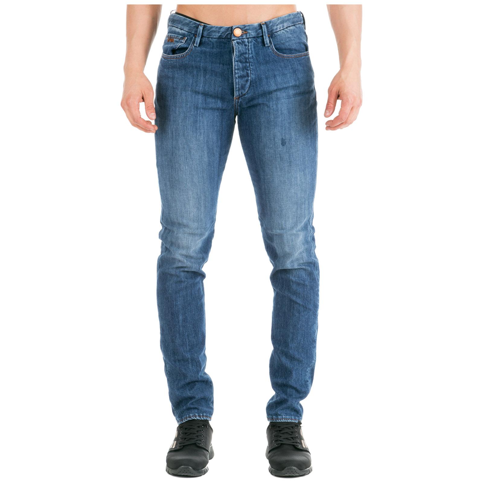 Emporio Armani Men's Jeans Denim Skinny Fit in Blue for Men - Lyst