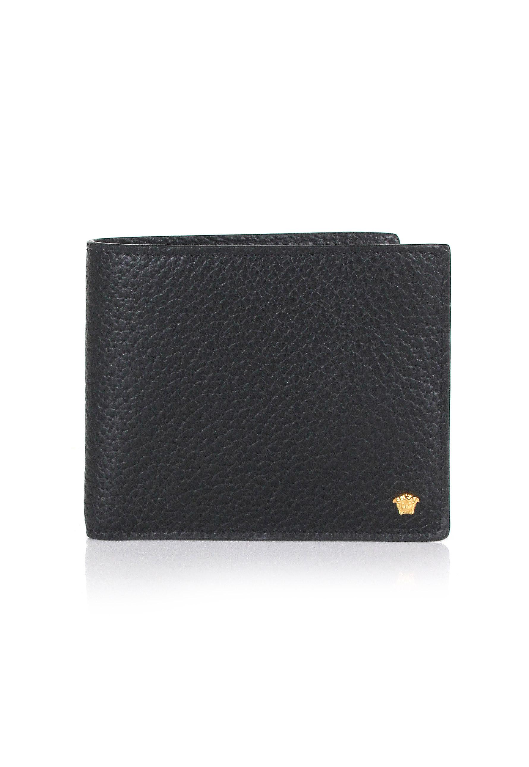 Lyst Versace Medusa Billfold Wallet Black/gold in Black for Men